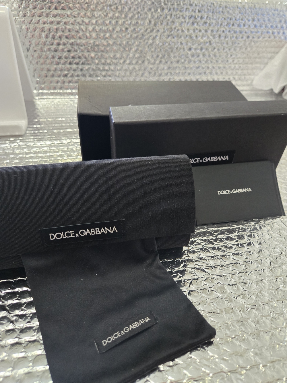 Dolce & Gabbana Black Eyewear Case with Matching Pouch